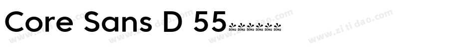 Core Sans D 55字体转换